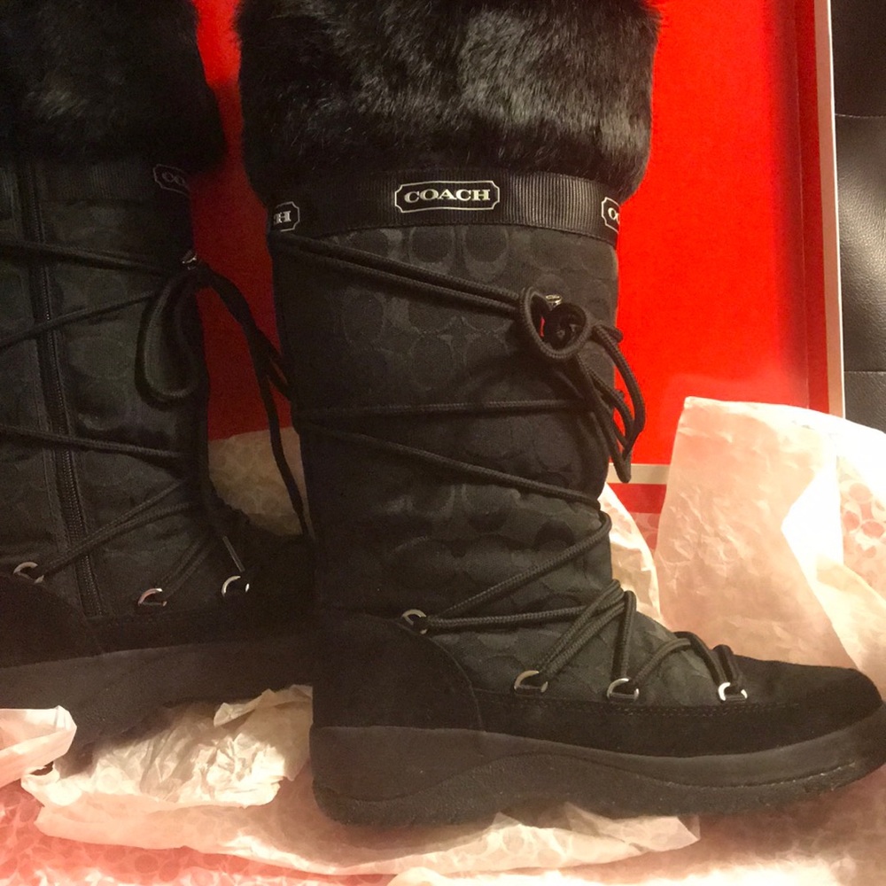 Black Coach Winter Boots